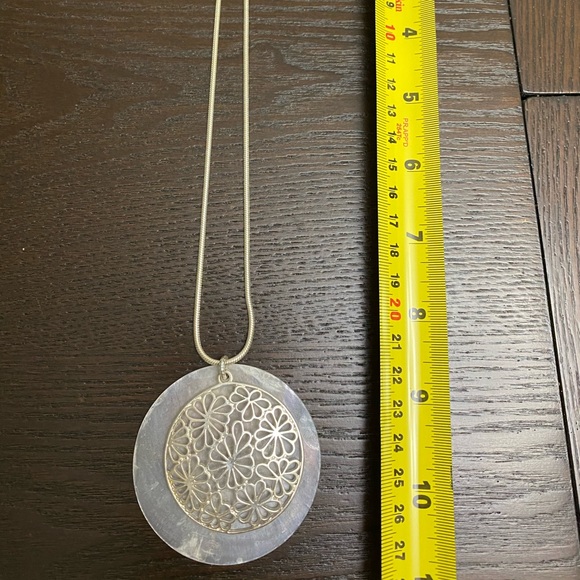 Silver Medallion Necklace - Picture 4 of 4